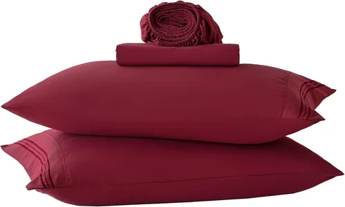 Vista 20 de Yibeizi - Juego de sábanas con estampado floral para cama de tamaño queen, sábanas de microfibra con patrón botánico boho, fundas para almohada