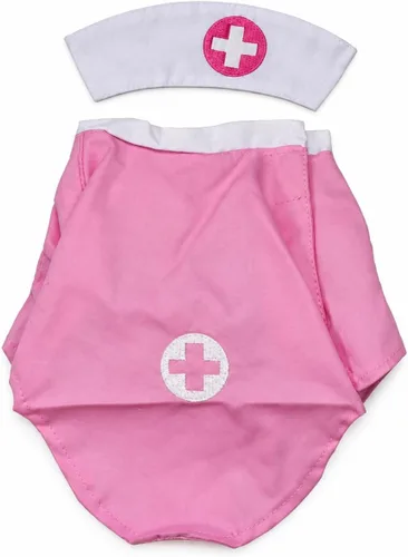 Vista 3 de Petitebella Disfraz de cachorro de enfermera rosa (pequeño)