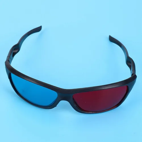 Vista 2 de 5X Anaglifo rojo y azul Dimensional 3D Vision Gafas para TV Juego DVD