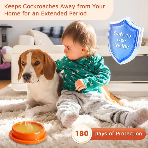 Vista 3 de Paquete de 80 cebo de gel para cucarachas, solución de infestación de cebo de gel de cucaracha altamente eficaz, mata cucarachas de acción rápida