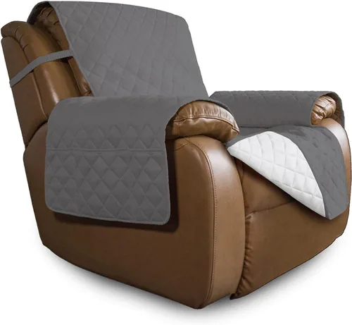 Vista 281 de Easy-Going - Funda reversible para sofá, resistente al agua, con varillas de espuma y correas elásticas, protector de muebles para mascotas y perros