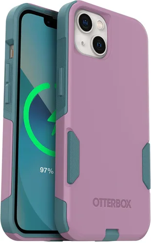 Vista 13 de OtterBox Funda para iPhone 13 (solamente) de la serie Commuter, color negro, delgada y resistente, apta para bolsillo, con protección de puerto