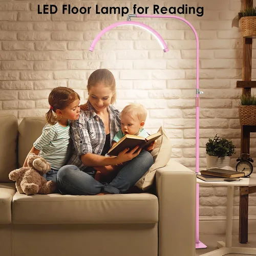 Vista 7 de Luz de media luna para tecnología de pestañas, lámpara de pestañas flexible con soporte para teléfono para arte de pestañas, tatuajes de uñas
