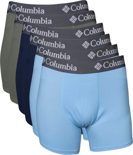 Vista 5 de Columbia Exclusivo de Amazon Paquete de 6 Calzoncillos Bóxer de Rendimiento Negro