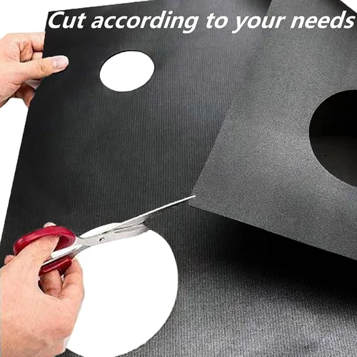 Vista 6 de Cubierta para estufa, protector superior de estufa de PTFE, revestimiento reutilizable para estufa de gas, fundas para quemadores de estufa de gas