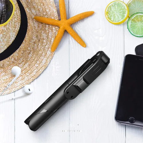 Vista 3 de Trípode para selfie stick con control remoto, soporte portátil Bluetooth para teléfono celular de viaje compatible con iPhone 14/13/12/11 Pro/XS