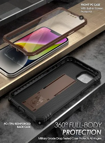 Vista 3 de Poetic Revolution - Funda para iPhone 14 de 6.1 pulgadas, [probada contra caídas de grado militar de 20 pies], funda protectora resistente a prueba