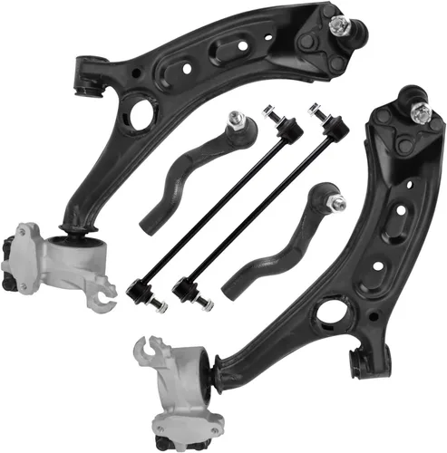 Vista 14 de Detroit Axle - Kit de extremo delantero para Chrysler 300 Dodge Charger 2011-2023 Challenger, 2 Lower Rearward Control Arms 2 Outer Tie Rods 2