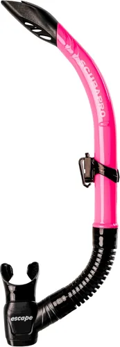 Vista 9 de SCUBAPRO Escape semi-seco Snorkel, con válvula de purga y diseño de tapa de barril de protección contra salpicaduras Blanco