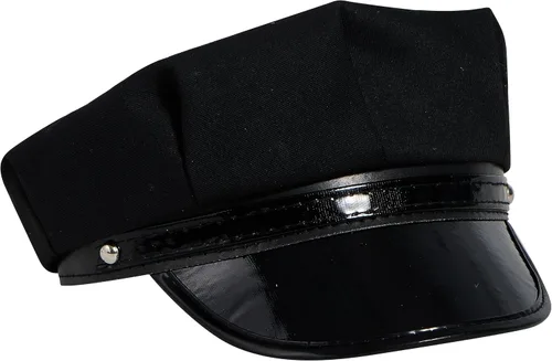 Vista 6 de Spooktacular Creations Sombrero universal de chófer negro para adultos, limusina, limusina, taxista, accesorio para disfraz de cosplay de Halloween