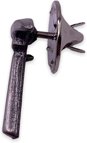 Vista 4 de StockPins Pin de solapa Pickaxe Pin de trabajador dorado para montañismo, escalada en hielo, minería y más, alfileres de mochila y alfileres