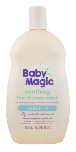 Vista 17 de Baby Magic Baño calmante para bebé, 9 onzas, lavanda y manzanilla, sin lágrimas, libre de parabenos, ftalatos, sulfatos y tintes