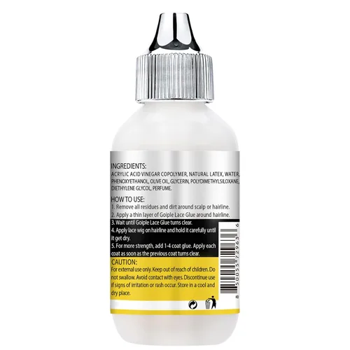 Vista 9 de Pega para pelucas con encaje frontal, adhesivo impermeable para pelucas con encaje frontal y aplicador de silicona para pelucas, pegamento de encaje