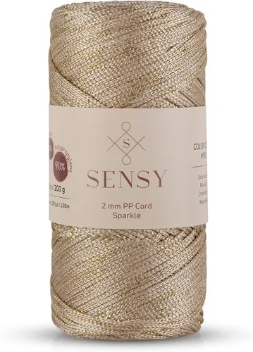 Vista 45 de Sensy Premium 2mm 229.5 metros de cuerda de poliéster 100% cordón de polipropileno Cordón de macramé 2mm Cordón para bolso de crochet Hilo