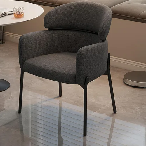 Vista 16 de Sillas de cocina de comedor con lino de algodón, juego de sillas de comedor con cojines, silla de sala de estar con almohadilla antideslizante