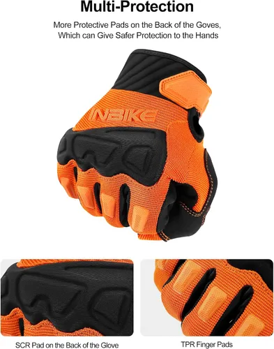 Vista 3 de INBIKE MTB BMX ATV - Guantes de ciclismo para carrera de motocross, bicicleta de montaña, DH
