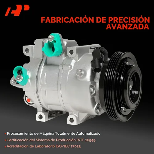 Vista 3 de Compresor de aire acondicionado A-Premium con embrague