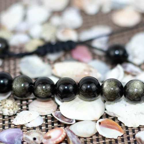 Vista 3 de DAZCOLO Pulsera de gemas hecha a mano con piedras preciosas de macramé ajustable de 0.315 in, cuentas redondas, cristales de cuarzo