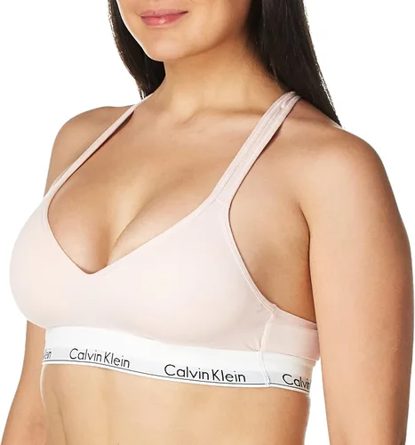 Vista 3 de Calvin Klein Bralette moderno de algodón con forro ligero para mujer