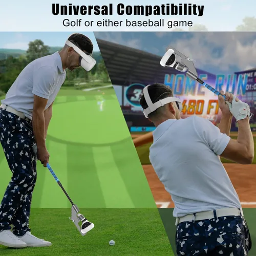 Vista 3 de 2023 Upgraded VR Golf Club for Oculus Quest 2, Oculus Golf Club Attachment Adapter for Oculus Quest 2 Controller and Oculus Quest 1, VR Golf Club