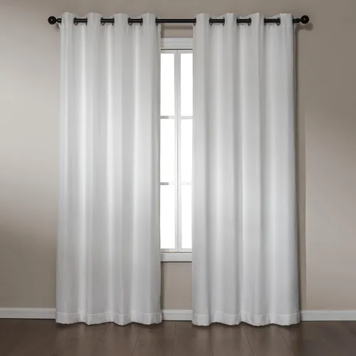 Vista 13 de Amazon Basics Cortinas de felpilla para oscurecer la habitación, cortinas filtrantes de luz para dormitorio y sala de estar, juego de 2 paneles