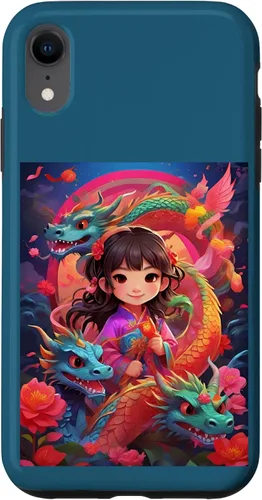 Vista 24 de Funda para iPhone 16 Chinese New Year of the Dragon 2024 Anime