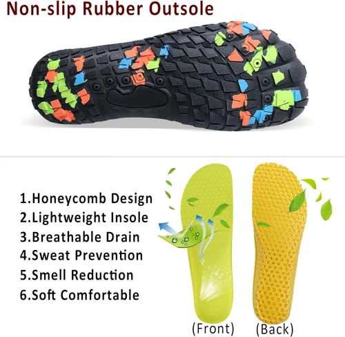 Vista 5 de PENGCHENG Mens Womens Water Shoes Sports Quick Dry Barefoot Athletic for Swim Diving Surf Aqua Pool Beach Yoga