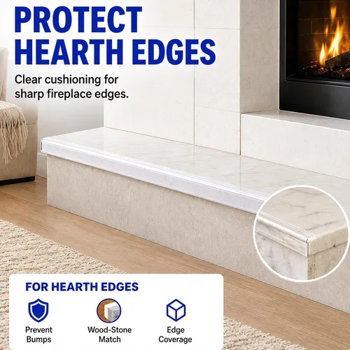 Vista 4 de ZOMPAGO Tira protectora de bordes a prueba de esquinas para bebés, 1 rollo 13.1 ft