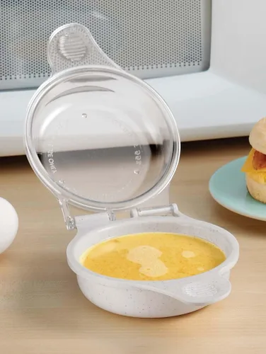 Vista 2 de Molde de huevo para microondas fácil para un desayuno rápido y saludable
