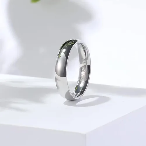 Vista 3 de King Will Alianza de boda de acero inoxidable 316L para hombres y mujeres, anillo de boda de 0.31 a 0.315 pulgadas de ancho, chapado en negro