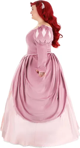 Vista 9 de Disfraz de Ariel para mujer, talla grande, color rosa