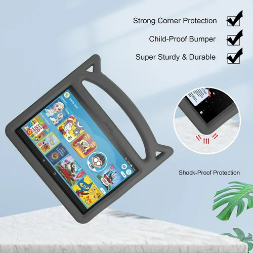 Vista 2 de SHERBORN - Funda ligera para tablet de 8 pulgadas (12ª/10ª generación, versión 2024/2022/2020) - Funda ligera a prueba de golpes con asa de soporte