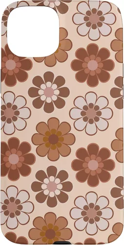 Vista 9 de 70s Retro Floral Pattern in Brown, Tan and Camel Case for iPhone 17