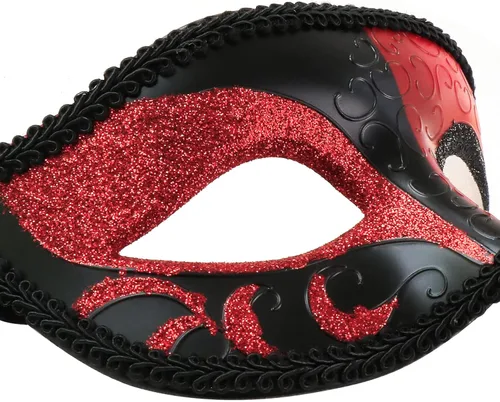 Vista 7 de Máscaras de máscaras para parejas, máscara de Mardi Gras, máscara de fiesta veneciana, máscara de disfraces de Halloween, máscara de metal, paquete