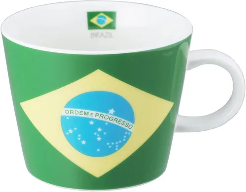 Vista 5 de Gekjinsha Sugar Land 10961-2 - Taza con diseño de bandera, Argentina, 12.8 fl oz (380 cc), fabricada en Japón, apta para microondas y lavavajillas