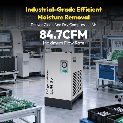 Vista 3 de Secador de aire refrigerado 84.7CFM, 110V 1PH para el compresor de aire