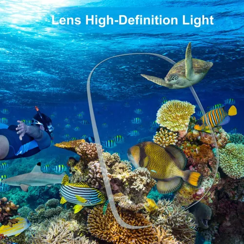 Vista 5 de Máscara de buceo Pano 3 para adultos, máscara de esnórquel de vidrio templado, máscara de natación antivaho sin fugas, gafas de natación con Negro