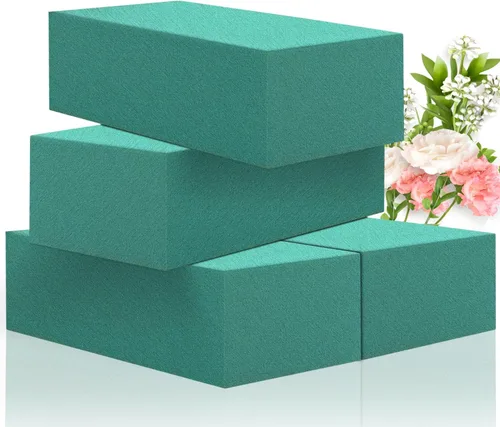 Vista 8 de 4 piezas de espuma floral redonda SUPKING 3.15" pequeños bloques de espuma verde para flores húmedas y secas floristería planta espuma para arreglos