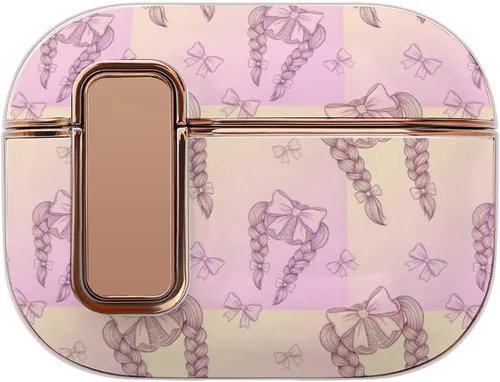 Vista 16 de Full Protective Cover Compatible with Airpods Pro 2 Wireless Charging Case for Women with Lock, Purple Galaxy Dragon, Safe and Shockproof