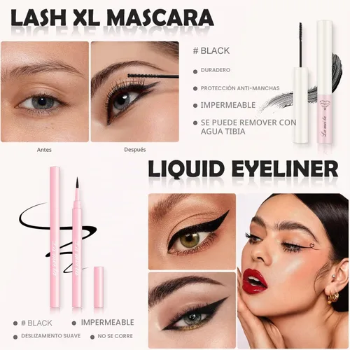 Vista 4 de Kit de maquillaje para mujeres y adolescentes, juego de belleza 10-rosado