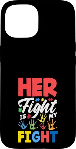 Vista 6 de Her Fight is My Fight Autism Awareness Case for iPhone XR