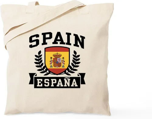 Vista 16 de CafePress Made In Spain Tote Bag Bolsa de compras de lona beige natural reutilizable