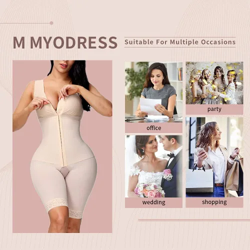 Vista 4 de M MYODRESS Fajas Colombianas - Modeladora de cuerpo completo para mujer