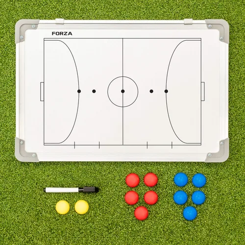 Vista 6 de FORZA Pizarra blanca de entrenamiento deportivo de doble cara de 18 x 12 pulgadas 13 opciones deportivas – Marcadores magnéticos, bolígrafo