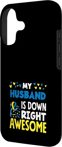 Vista 2 de My Husband is Down Right Awesome Down Syndrome Awareness Case for iPhone 17