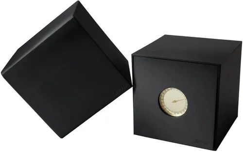 Vista 7 de slow Jo 18 - Reloj suizo de 24 horas con una sola mano - Oro con correa de piel marrón oscuro