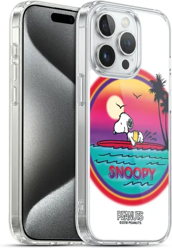 Vista 146 de Head Case Designs Funda de gel con licencia oficial de Peanuts Beach Surf Snoopy Boardwalk Airbrush [protección de grado militar] compatible