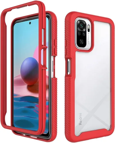 Vista 7 de Funda de parachoques para Xiaomi Redmi Note 10S, protección de doble capa para Xiaomi Redmi Note 10S, parachoques delantero de PC + contraportada