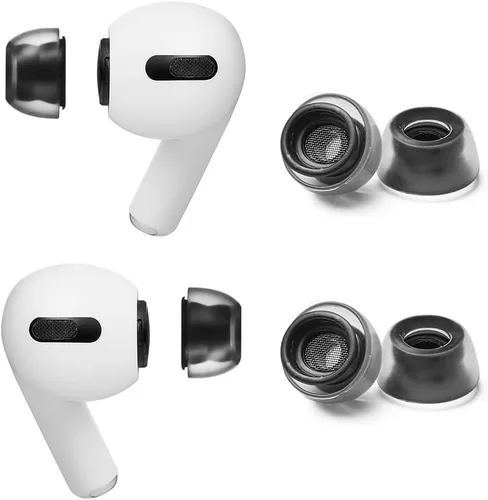 Vista 11 de AZLA Crystal AirPods Pro - Reemplazo de punta de oído, puntas de silicona LSR prémium