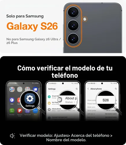 Vista 2 de TORRAS Q3 Spin - Funda para Samsung Galaxy S26, soporte magnético 360